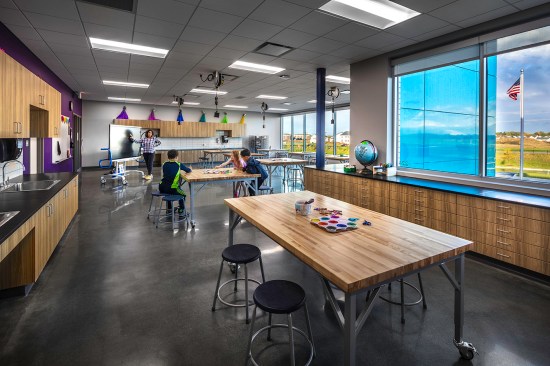 Meadow View Elementary
Art classroom
