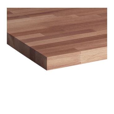 Most buyers want granite (or some other solid surface), even when they can’t afford it. Solid wood is a happy medium. Butcher block reminds buyers of grandma’s house and adds a warm look to a kitchen. This Numerar solid beech countertop measuring 73&frac14; inches long by 25 5/8 inches deep costs $129 at 
www.ikea.com.