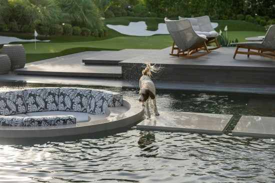 Serenity Indian Wells luxury resort style desert mansion swimming pool detail