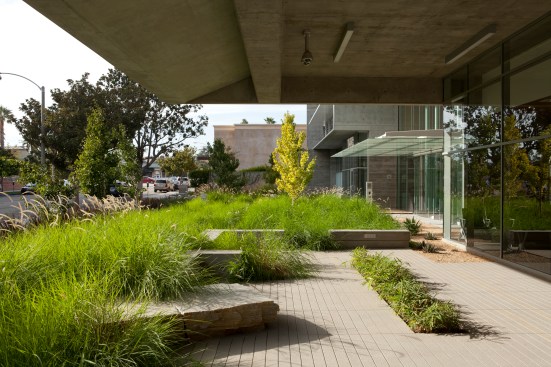 Outdoor waiting area.