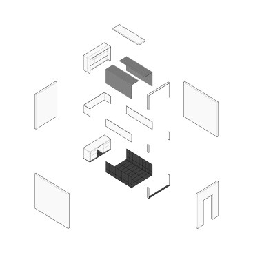 Study Model (exploded axo)