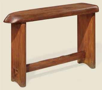 A pine console from the H&ocirc;tel de Doron, M&eacute;ribel-Les-Allues, France, 1948