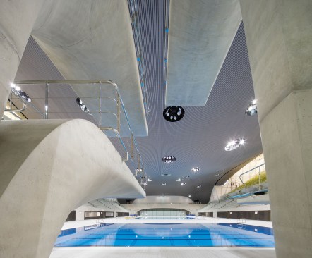 A view between the diving platforms.