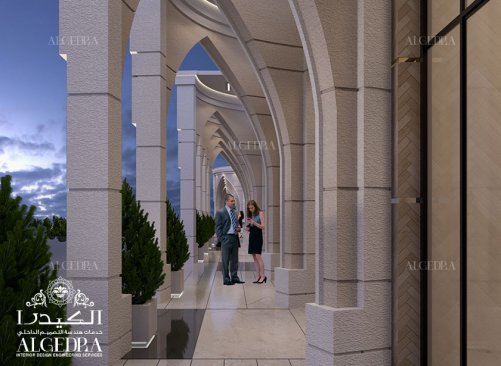 Shopping mall entryway