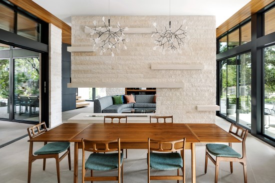 Cove House dining room.