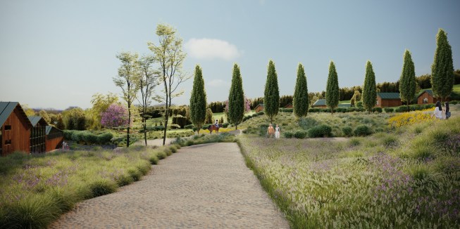 Pathway to the casitas 