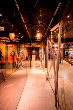  OUT OF THE BOX PERSPECTIVES
Bi-cycles hanging from the roof and unusual lighting fixtures add zing to the interiors.