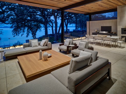 Terrace lake view