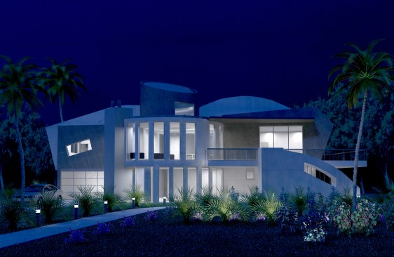 Night rendering, multi gen house