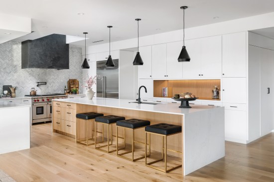 View of the Modern Kitchen exhibiting Japanese and American Design Influences