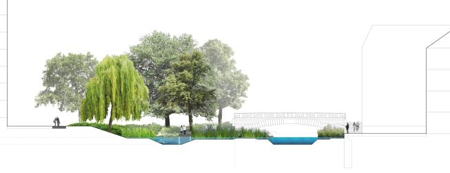 The swimming pool, as planned.&nbsp; Photo &copy; Holcim Foundation.