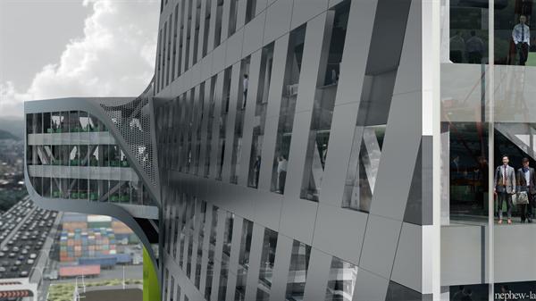 Detail+view+of+office+facade.