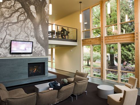 The student lounge.