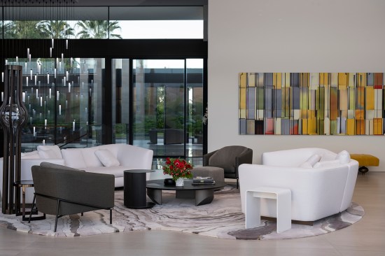 Serenity Indian Wells luxury home bright modern living room & interior design