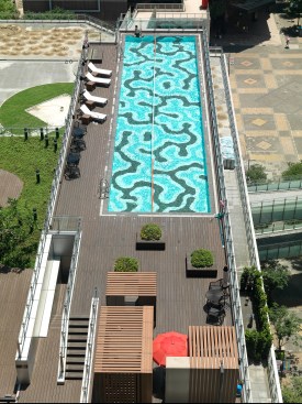 Overall view from hotel tower