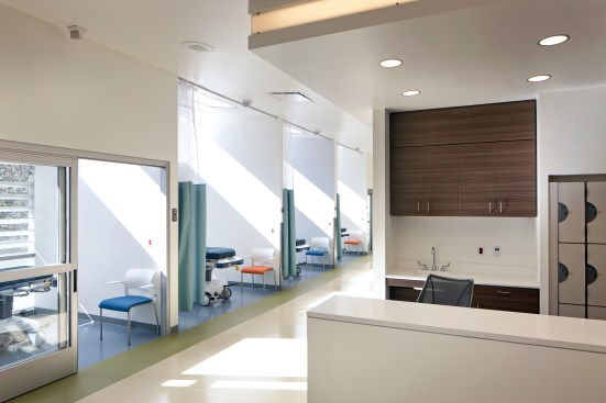 Patient rooms.