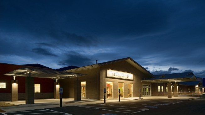 Exterior - Senior Center Entrance