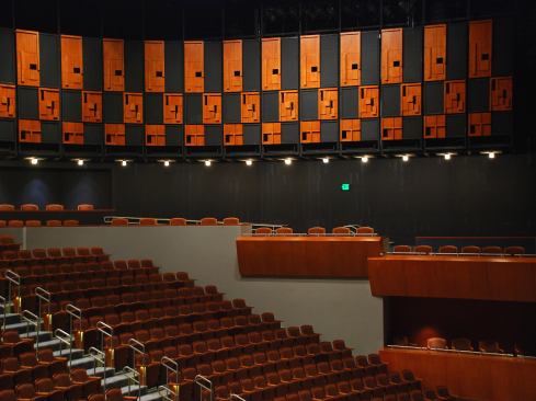 Scottsdale Center for the Performing Arts-Scottsdale, Arizona&nbsp; This 1975 performing arts center was one of the most notable projects designed by the late Arizona architect Bennie Gonzales, FAIA, who also designed Scottsdale's signature municipal structures, including the city hall and main library, which are linked to the arts center by the park-like Scottsdale Civic Center. Gonzales designed the 100,000-square-foot arts center to include a large main theater, a smaller, secondary theater, gallery space, offices, and a vast central atrium. Several years ago, however, it became apparent that the center was in need of a major renovation. In 2008 the most ambitious aspect of the project began, the renovation of the 838-seat main theater and the atrium. 
Architect: Douglas Architects