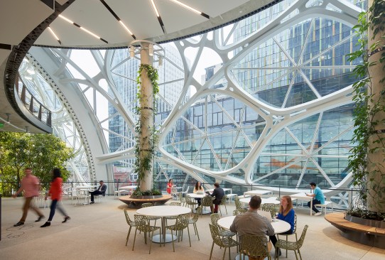 A café area for gathering