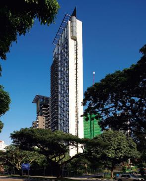Singapore

Moulmein Rise Residential Tower, Singapore, 2003 (Wong Mun Summ and 
Richard Hassell, WOHA Architects) The tower borrows the vernacular 
monsoon window and uses other low-energy strategies to maximize air 
circulation.