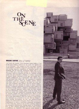 A profile of Moshe Safdie and his Habitat '67 project in a 1968 issue of the magazine