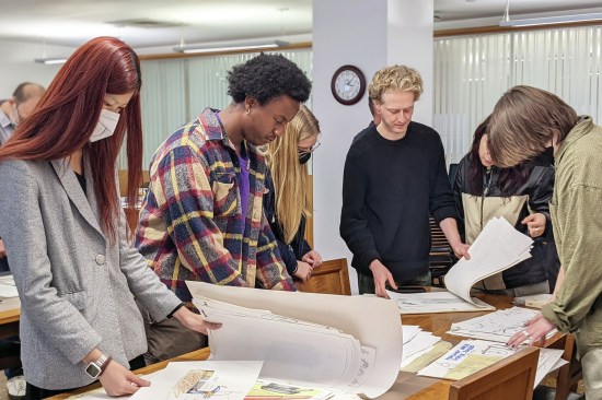 RISD students examine ILZRO house archives