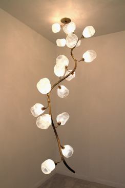 &nbsp;Jeff Zimmerman  Design Miami  Brooklyn artist Jeff Zimmerman hand blows each glass bulb on his illuminated vines.