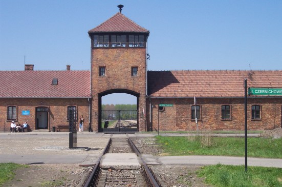 More than 1 million
people were murdered by the Nazis at the concentration camp of
Auschwitz-Birkenau in Poland. Its main gate house—familiar from the movie&nbsp;Schindler's
List—has become an indelible symbol of the horrors that took place inside.
But is it not just a symbol. Like any other building, it was constructed in
stages, by human hands; in this case, by the hands of the very prisoners it
confined and gassed. The seam in the front wall shows construction stopping and
starting, a powerful reminder of the grueling forced labor that went into
building Auschwitz over a period of years.