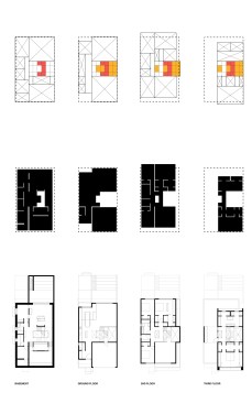 Atelier RZLBD / Stack House / diagram, spatial organization, anti-drawing, floor layout