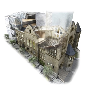 Rendering of completed theater.