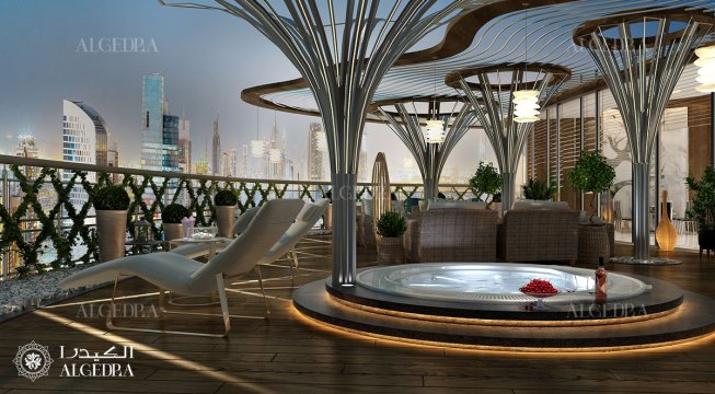 Penthouse pool Jacuzzi design 
