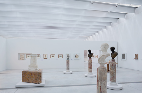 Interior gallery space.