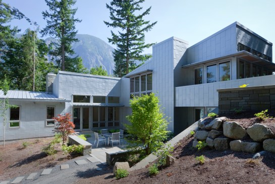 Northwest Exterior and Courtyard