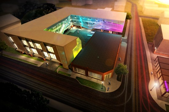 The firm’s proposal for combining historic buildings and surrounding existing lots of Charlotte, N.C.’s Belmont neighborhood creates a mixed-use development oriented around a central “agora” rather than a typical parking lot.