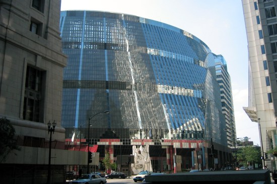 The James R. Thompson Center, Chicago, by Helmut Jahn.&nbsp;