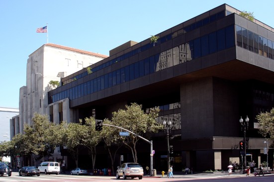 Pereira's LA Times Headquarters addition, 1972