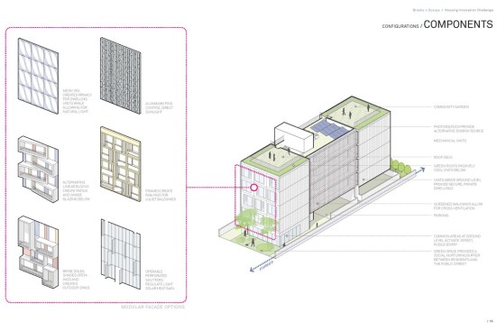 Components of Nest by Brooks + Scarpa, a winner of the Los Angeles County Housing Innovation Challenge.