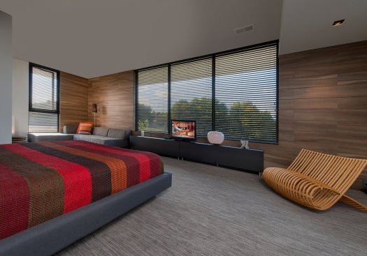 Walker Road primary bedroom interior design