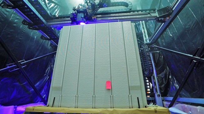 Mighty Buildings 3D-printing materials for new homes.