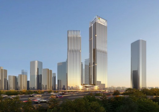 Façade echoing with the landscape
