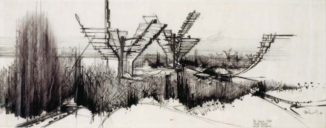 les Villes Cônes, 1960, with Lionel Mirabaud