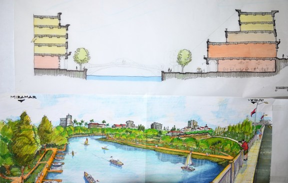 A river walk rendering from the&nbsp;2015 Havana International Charette on Urban Design&nbsp;