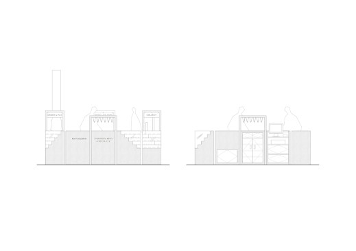 Elevations of the stand
