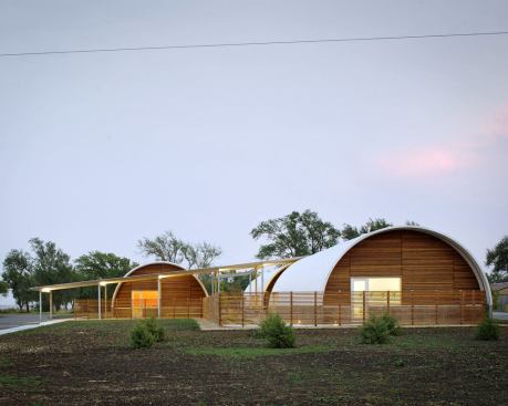 New administrative spaces were created for this central Kansas gunpowder industrial facility using pre-engineered Quonset hut structures.