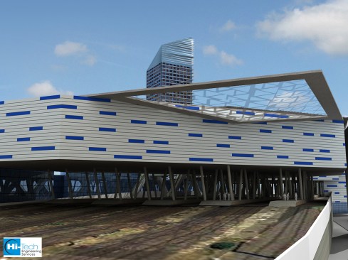3D Model Design Rail Yard Round eye view - Hi-Tech CADD Services
