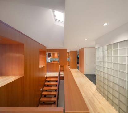 Stair with skylight