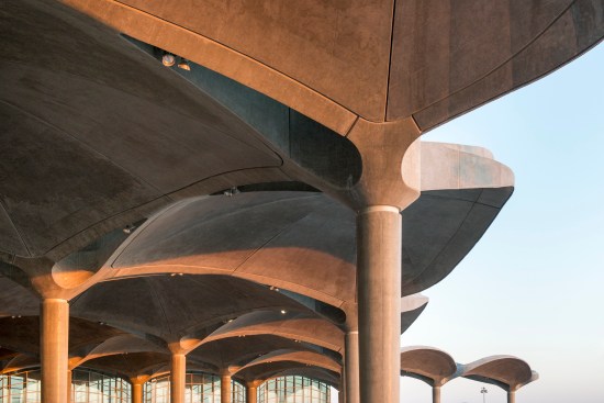 Roof canopy detail.