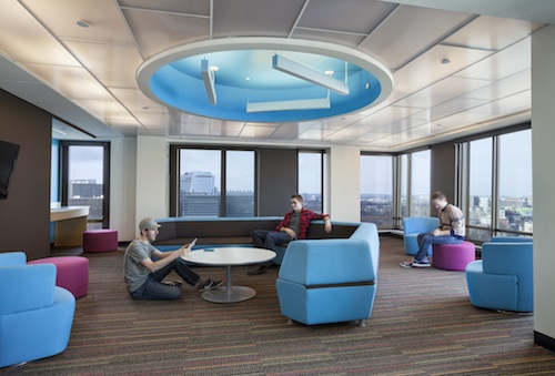 MassArt Student Residence Hall Lounge