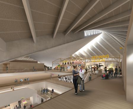 The gallery space in the 
new venue will be triple that of the institution's existing building in 
London's South Bank neighborhood.