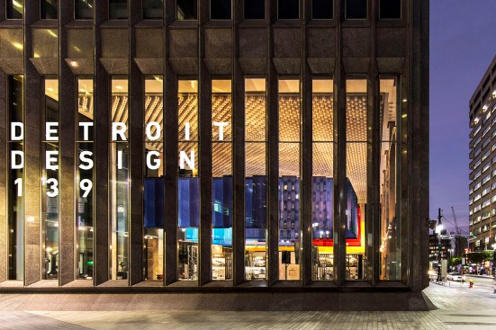 1001 Woodward, a Bedrock-owned building that housed the main exhibition in Detroit